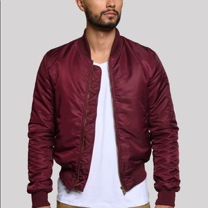 Esntls Red Bomber Jacket (Medium)